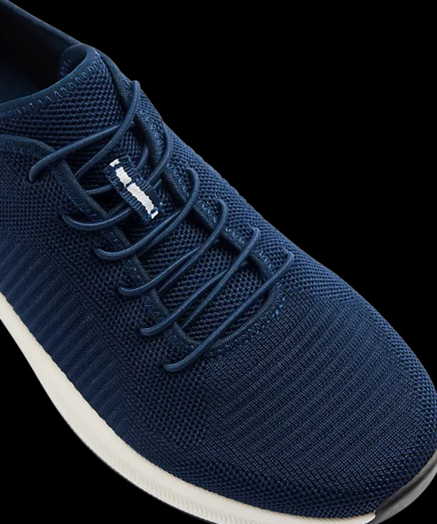 Online granatowe sneakersy męskie na białej podeszwie Męskie Sportowe|Casual