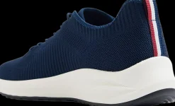 Online granatowe sneakersy męskie na białej podeszwie Męskie Sportowe|Casual