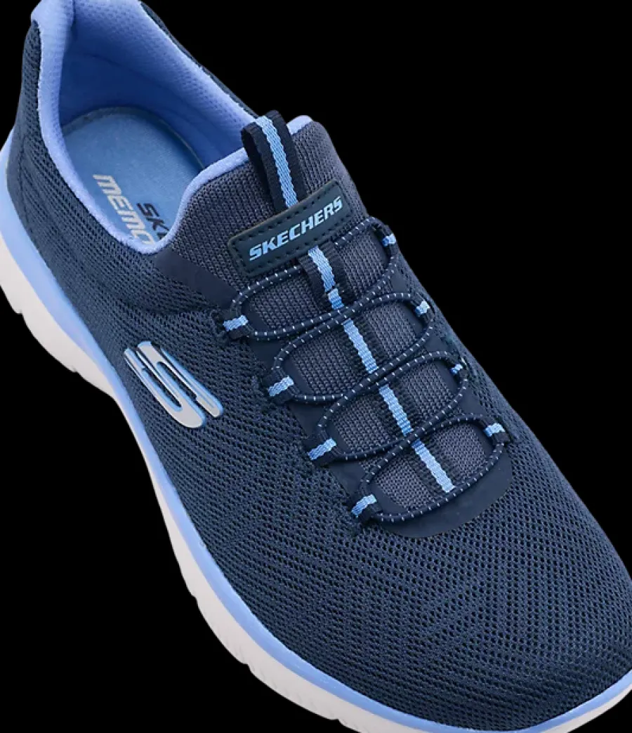 Outlet granatowe wsuwane sneakersy damskie Damskie Sportowe|Casual
