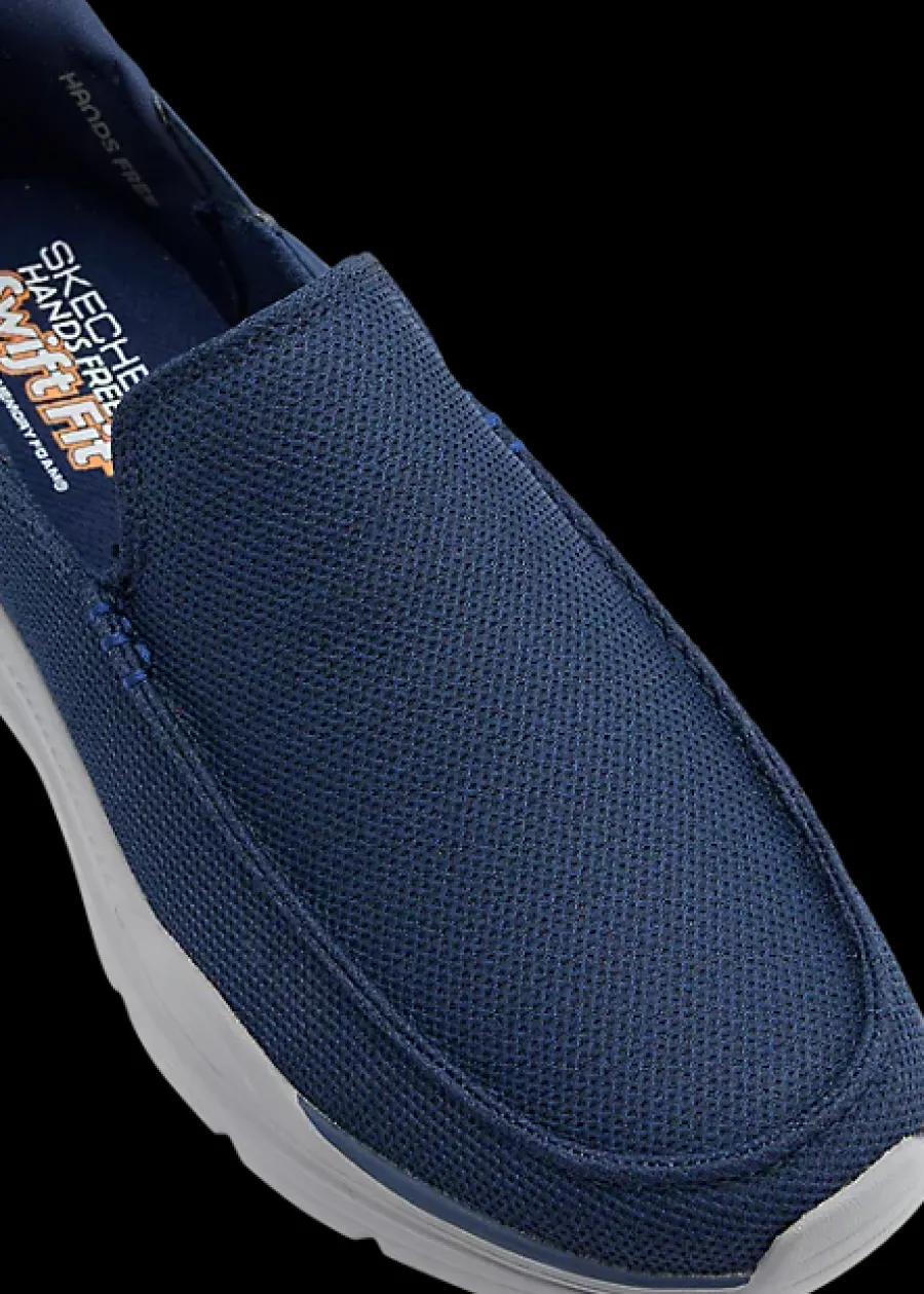 Clearance granatowe wsuwane sneakersy męskie Swift Fit Męskie Sportowe|Markowe