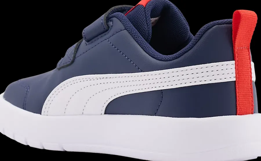 Best granatowo-białe sneakersy dziecięce Courtflex V3 Markowe