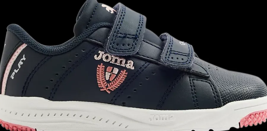 Outlet granatowo-biało-różowe sneakersy dziewczęce Dzieci Sportowe|Markowe