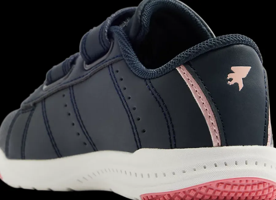 Outlet granatowo-biało-różowe sneakersy dziewczęce Dzieci Sportowe|Markowe