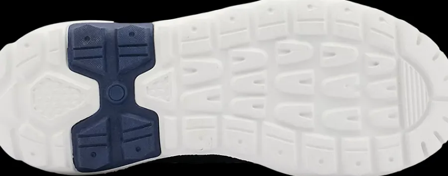 Clearance granatowo-brązowe sneakersy chłopięce Dzieci Sportowe