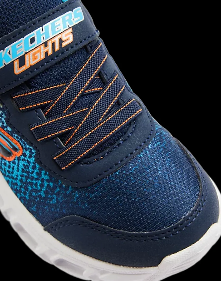 Clearance granatowo-niebiesko-pomarańczowe sneakersy dziecięce Dzieci Sportowe