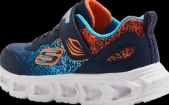 Clearance granatowo-niebiesko-pomarańczowe sneakersy dziecięce Dzieci Sportowe