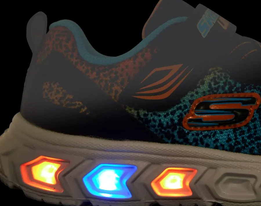 Clearance granatowo-niebiesko-pomarańczowe sneakersy dziecięce Dzieci Sportowe