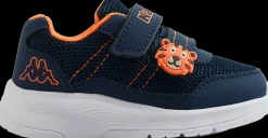 Discount granatowo-pomarańczowe sneakersy dziecięce Markowe