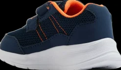 Discount granatowo-pomarańczowe sneakersy dziecięce Markowe