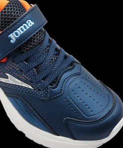 Outlet granatowo-pomarańczowe sneakersy dziecięce Active Jr Dzieci Sportowe