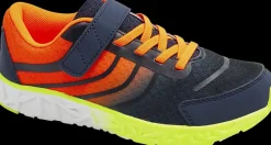 Online granatowo-pomarańczowe sneakersy chłopięce Dzieci Sportowe