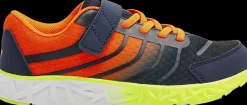 Online granatowo-pomarańczowe sneakersy chłopięce Dzieci Sportowe