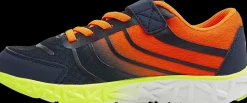 Online granatowo-pomarańczowe sneakersy chłopięce Dzieci Sportowe