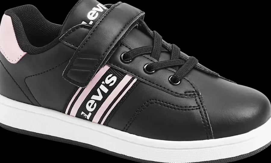 Discount granatowo-różowe sneakersy dziewczęce Levi's Dzieci Sportowe