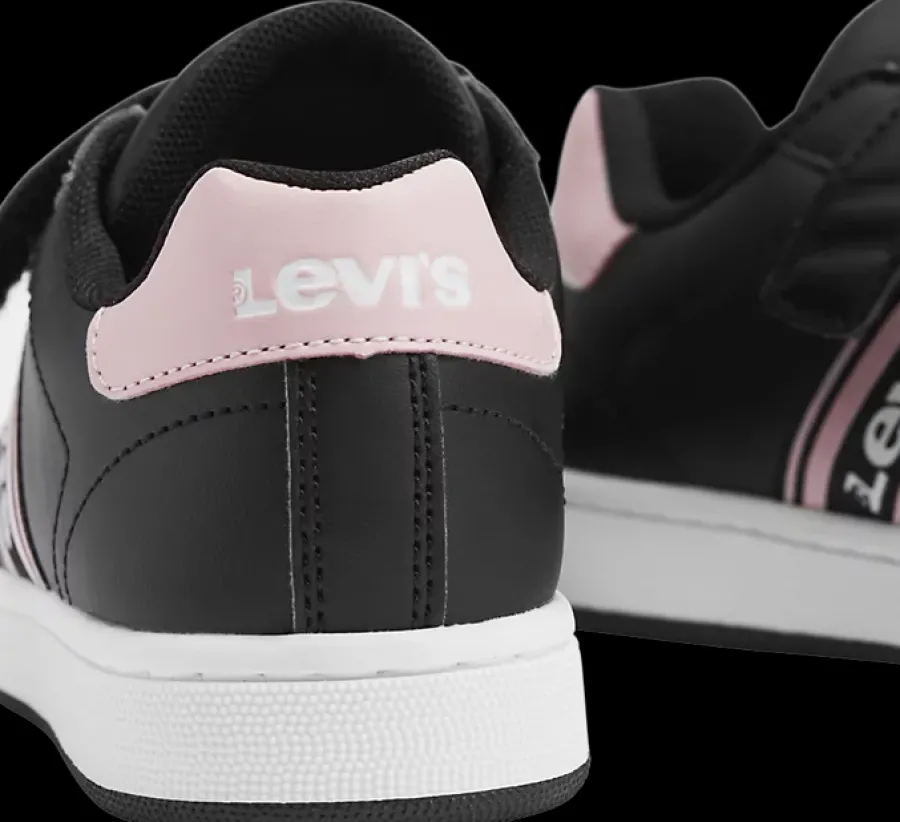 Discount granatowo-różowe sneakersy dziewczęce Levi's Dzieci Sportowe