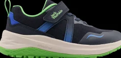 Online granatowo-zielone sneakersy dziecięce Dzieci Sportowe