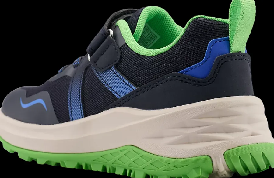 Online granatowo-zielone sneakersy dziecięce Dzieci Sportowe