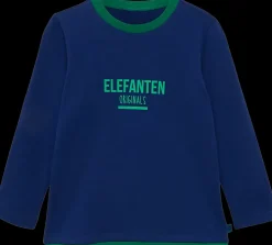 Discount tshirt chłopięcy z zielonym napisem Dzieci Odzież