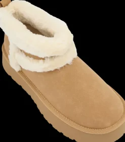 Discount jasnobrązowe ciepłe botki damskie Damskie Botki