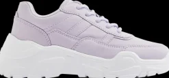 Hot jasnofioletowe sneakersy dziewczęce na białej podeszwie Dzieci Sportowe|Do Szkoły