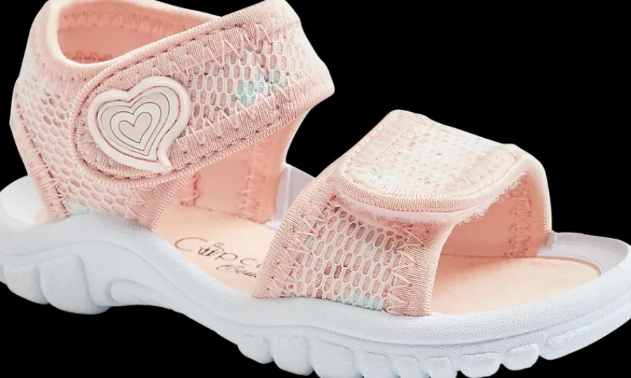 Outlet jasnoróżowe sandały dziewczęce Dzieci Sandały