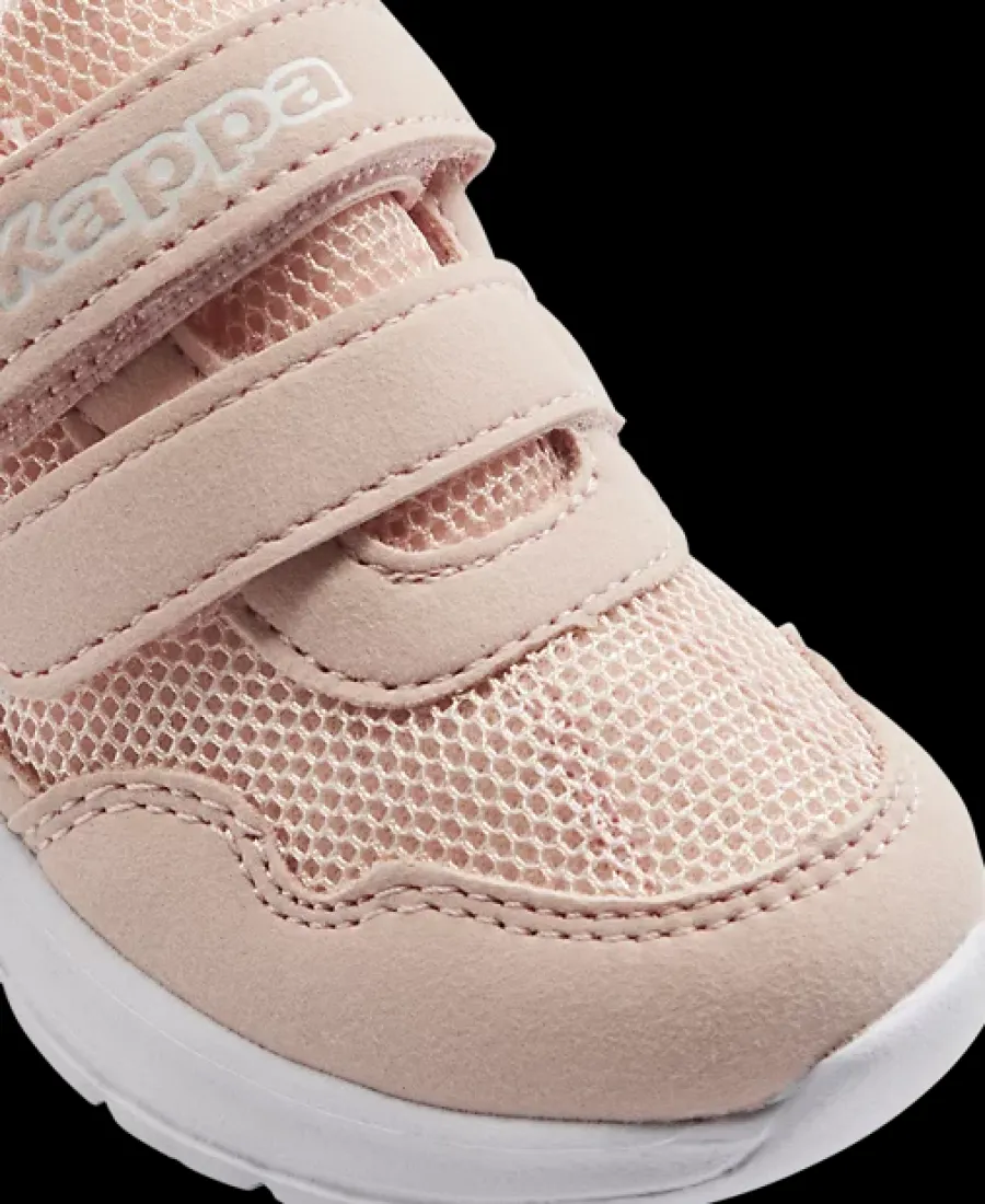 Sale jasnoróżowe sneakersy dziewczęce Cracker zapinane na rzepy Dzieci Sportowe