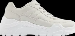 Online jasnoszare sneakersy dziewczęce na grubej podeszwie Dzieci Sportowe