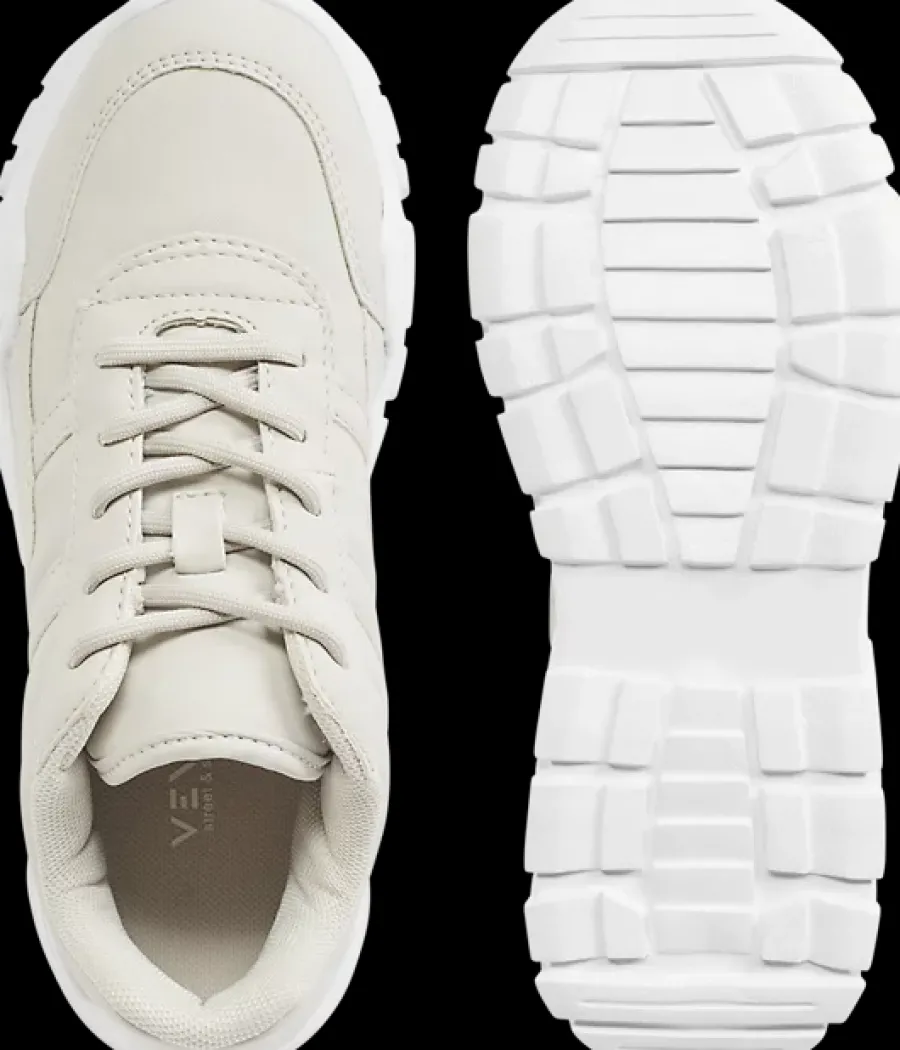Online jasnoszare sneakersy dziewczęce na grubej podeszwie Dzieci Sportowe