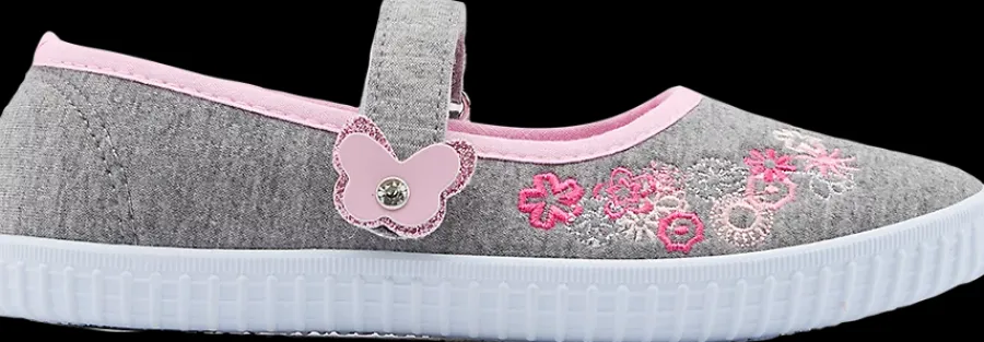 New kapcie dziewczęce z kwiatowym haftem Dzieci Kapcie