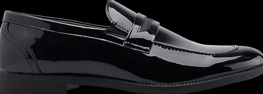 lakierowane eleganckie lordsy męskie Am Shoe Męskie Półbuty