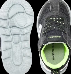 Online lekkie szaro-czarne sneakersy chłopięce w stylu piłkarskim Dzieci Sportowe