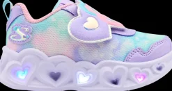 New liliowe sneakersy dziewczęce ze światełkami Dzieci Sportowe