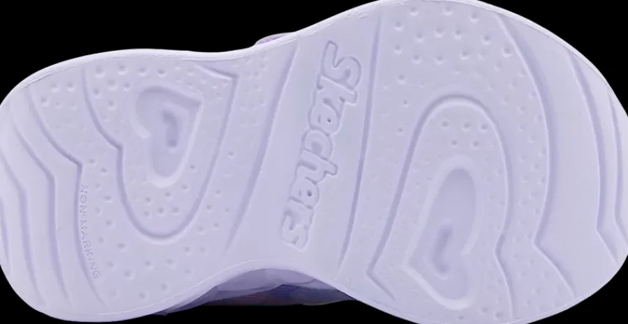 New liliowe sneakersy dziewczęce ze światełkami Dzieci Sportowe