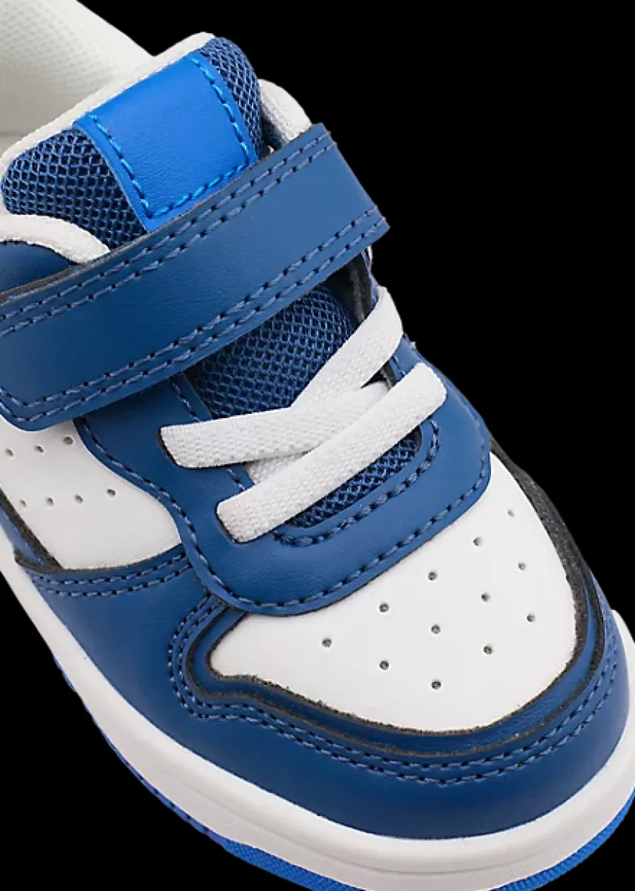 Sale niebiesko-białe sneakersy dziecięce z zapięciem na rzep Dzieci Sportowe