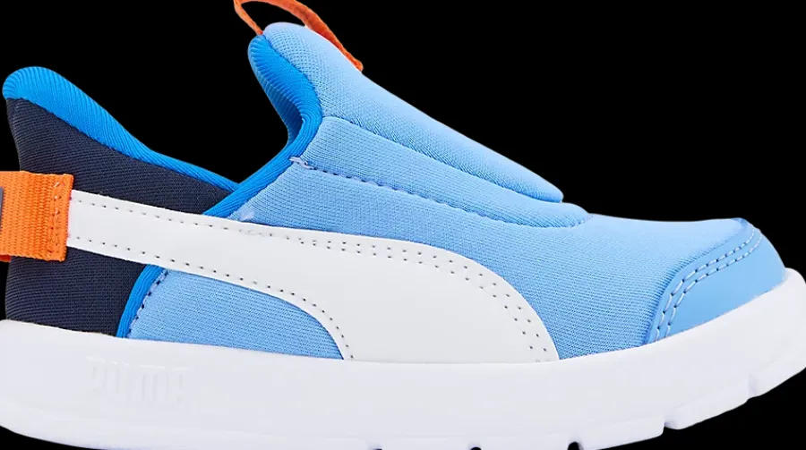 Online niebiesko-białe wsuwane sneakersy dziecięce Courtflex v3 Slip On Dzieci Sportowe|Markowe