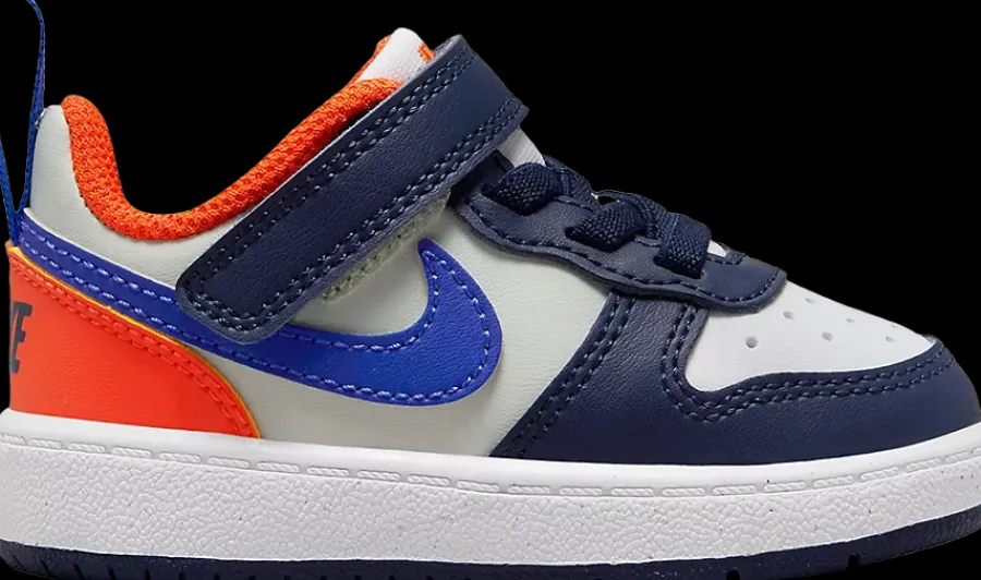 Clearance niebiesko-biało-pomaranczowe sneakersy dziecięce Dzieci Sportowe|Do Szkoły