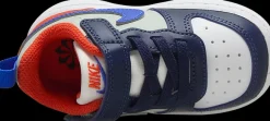 Clearance niebiesko-biało-pomaranczowe sneakersy dziecięce Dzieci Sportowe|Do Szkoły