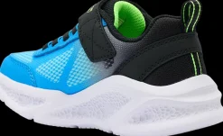 Hot niebiesko-czarne sneakersy dziecięce ze świecącą podeszwą Dzieci Sportowe