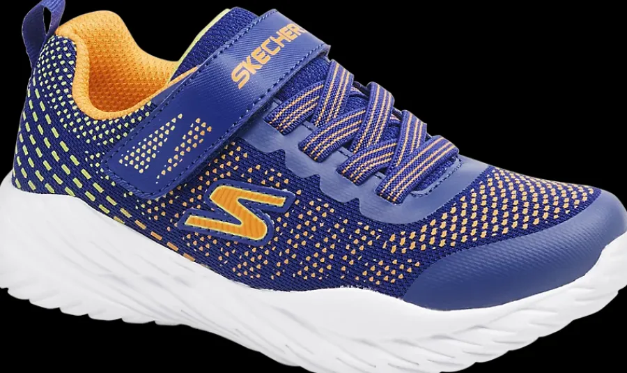 Clearance niebiesko-pomarańczowe sneakersy dziecięce Dzieci Sportowe