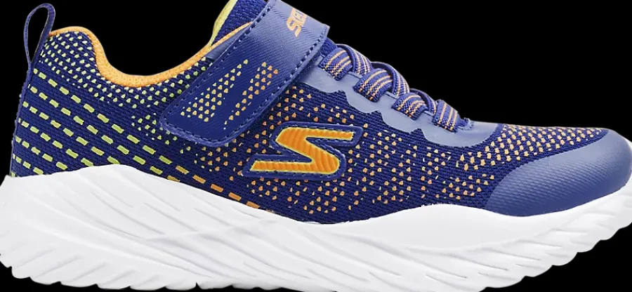 Clearance niebiesko-pomarańczowe sneakersy dziecięce Dzieci Sportowe