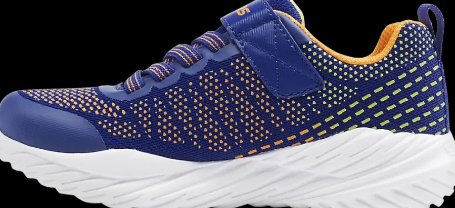 Clearance niebiesko-pomarańczowe sneakersy dziecięce Dzieci Sportowe