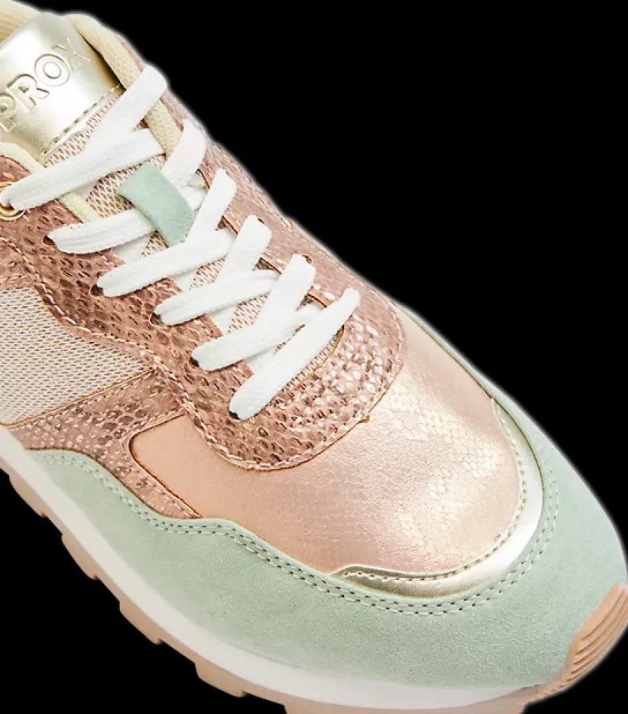 Sale pastelowo-miedziane sneakersy damskie Damskie Sportowe