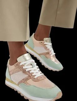 Sale pastelowo-miedziane sneakersy damskie Damskie Sportowe
