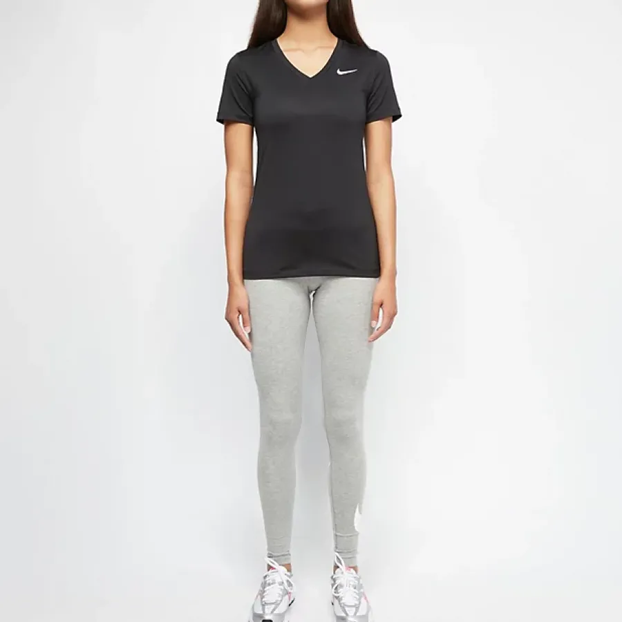 Clearance popielate legginsy damskie Damskie Odzież Damska|Odzież