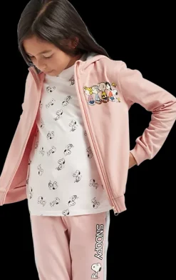Clearance różowa rozpinana bluza dziewczęca z kapturem Dzieci Odzież