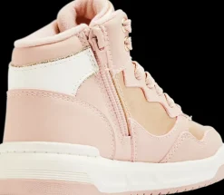 Outlet różowe ocieplane sneakersy dziewczęce Dzieci Kozaki|Sportowe