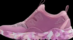 Hot różowe sneakersy dziewczęce na kolorowej podeszwie Dzieci Sportowe