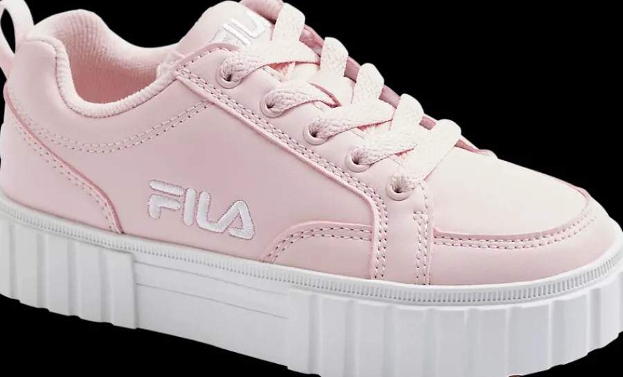 różowe sneakersy dziewczęce na białej podeszwie Dzieci Sportowe