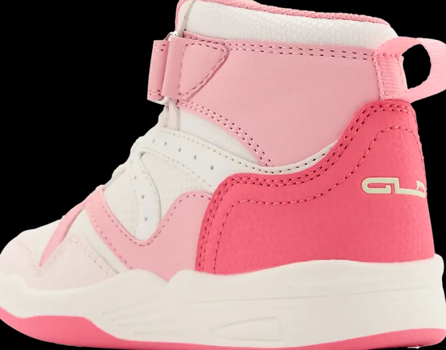Online różowo-białe wysokie sneakersy dziewczęce Dzieci Sportowe