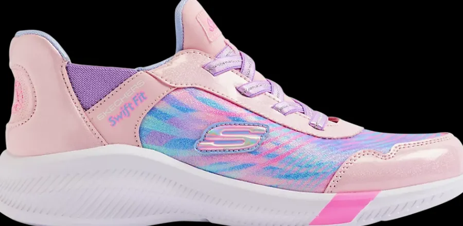 Best różowo-niebieskie sneakersy dziewczęce Swift Fit Dzieci Sportowe